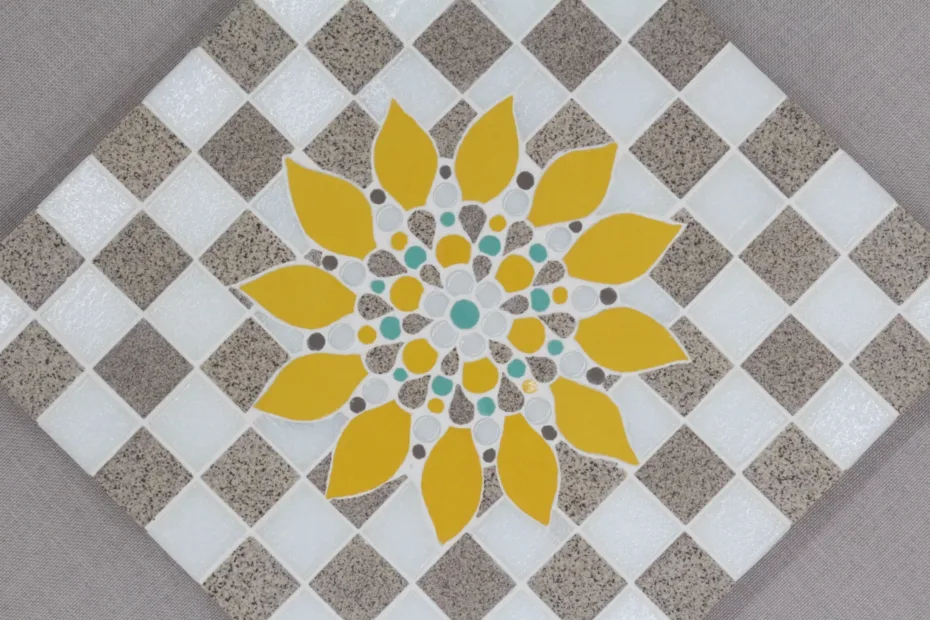 Untersetzer | "Sonne" | handmade mosaic coasters