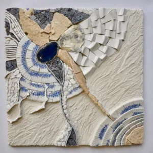 Mosaikkunst | "blue" | by Steinfugenzeit