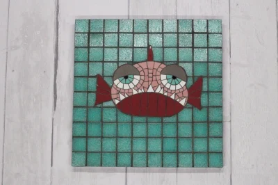 Mosaikbild | "Mr.Grumpy" | by Steinfugenzeit